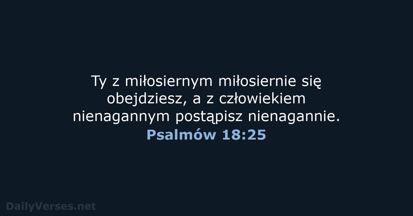 Psalmów 18:25 - UBG