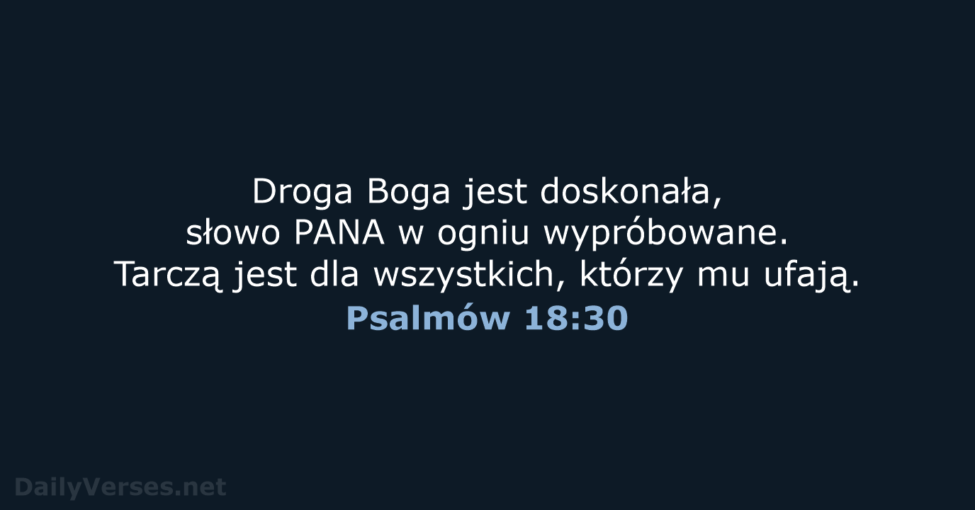 Psalmów 18:30 - UBG