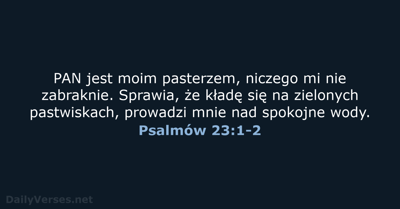 Psalmów 23:1-2 - UBG
