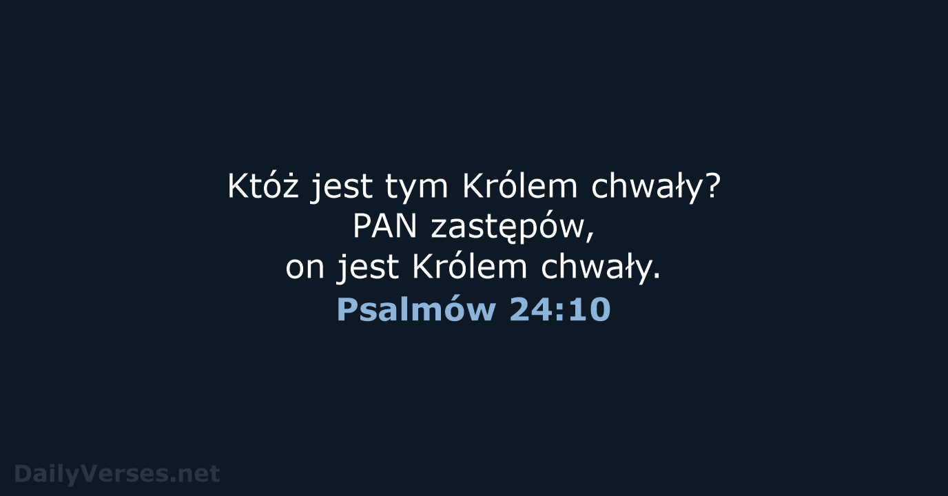 Psalmów 24:10 - UBG