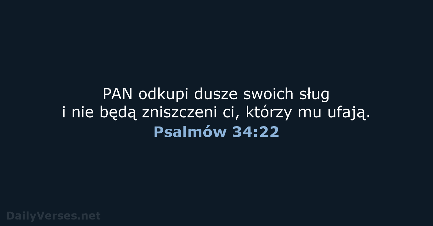 Psalmów 34:22 - UBG