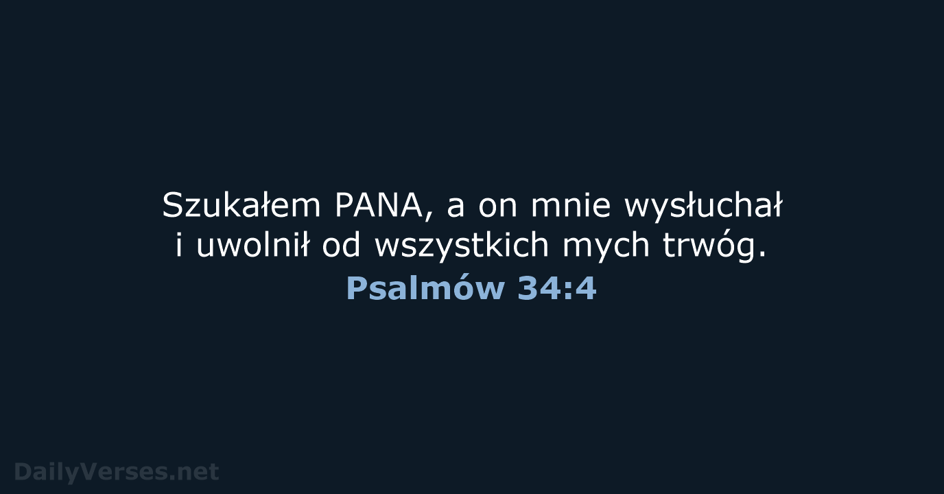 Psalmów 34:4 - UBG