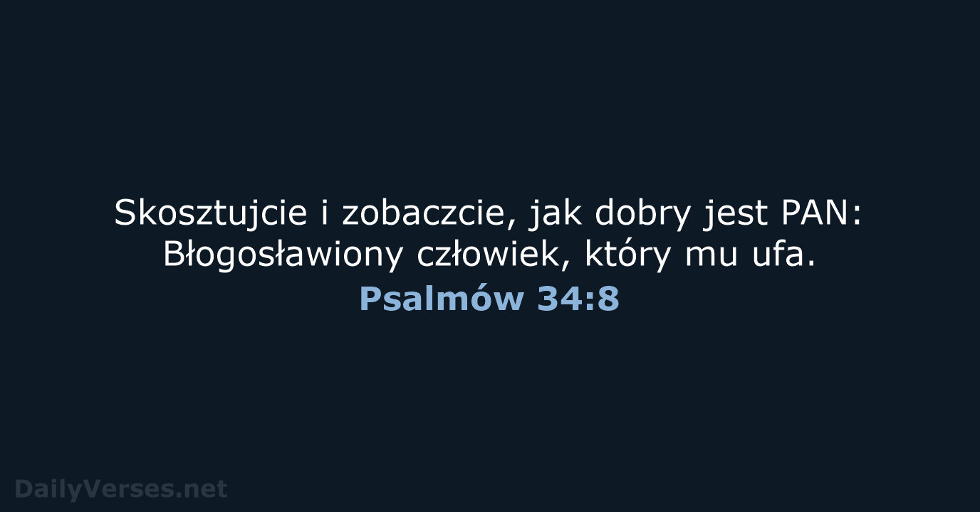 Psalmów 34:8 - UBG