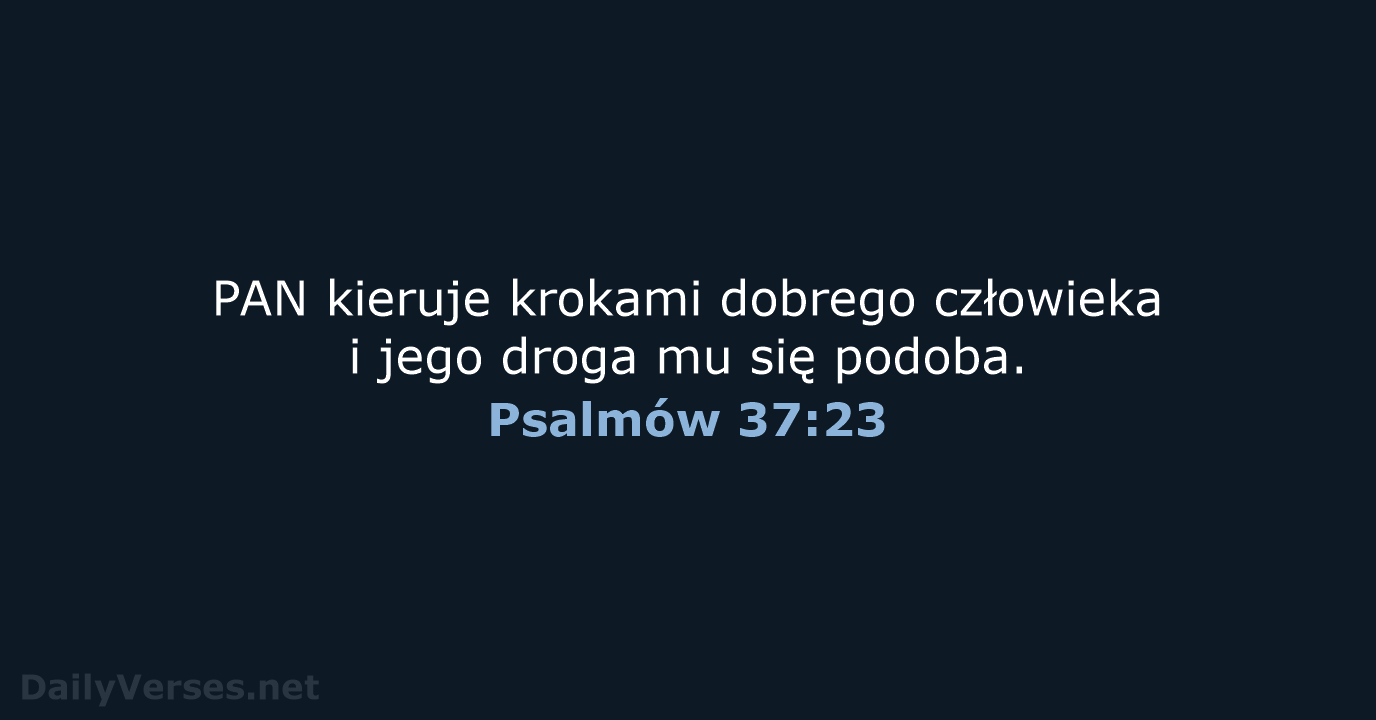 Psalmów 37:23 - UBG