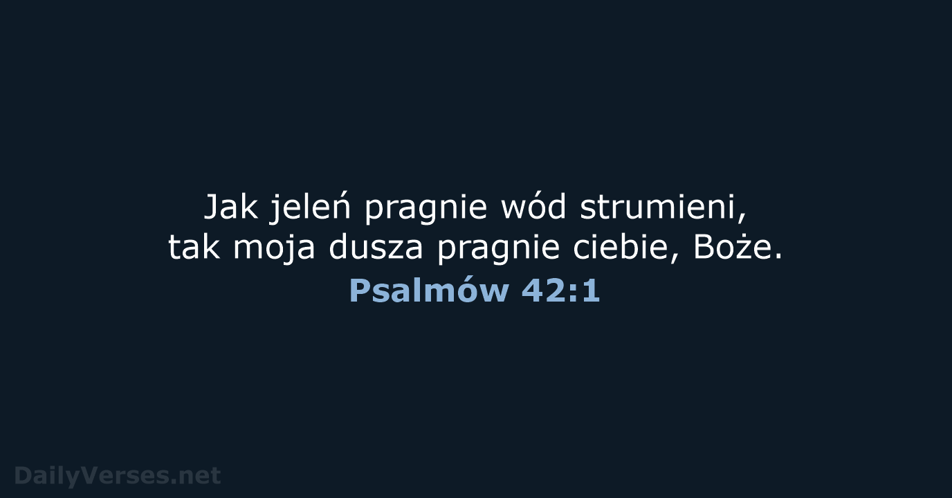 Psalmów 42:1 - UBG