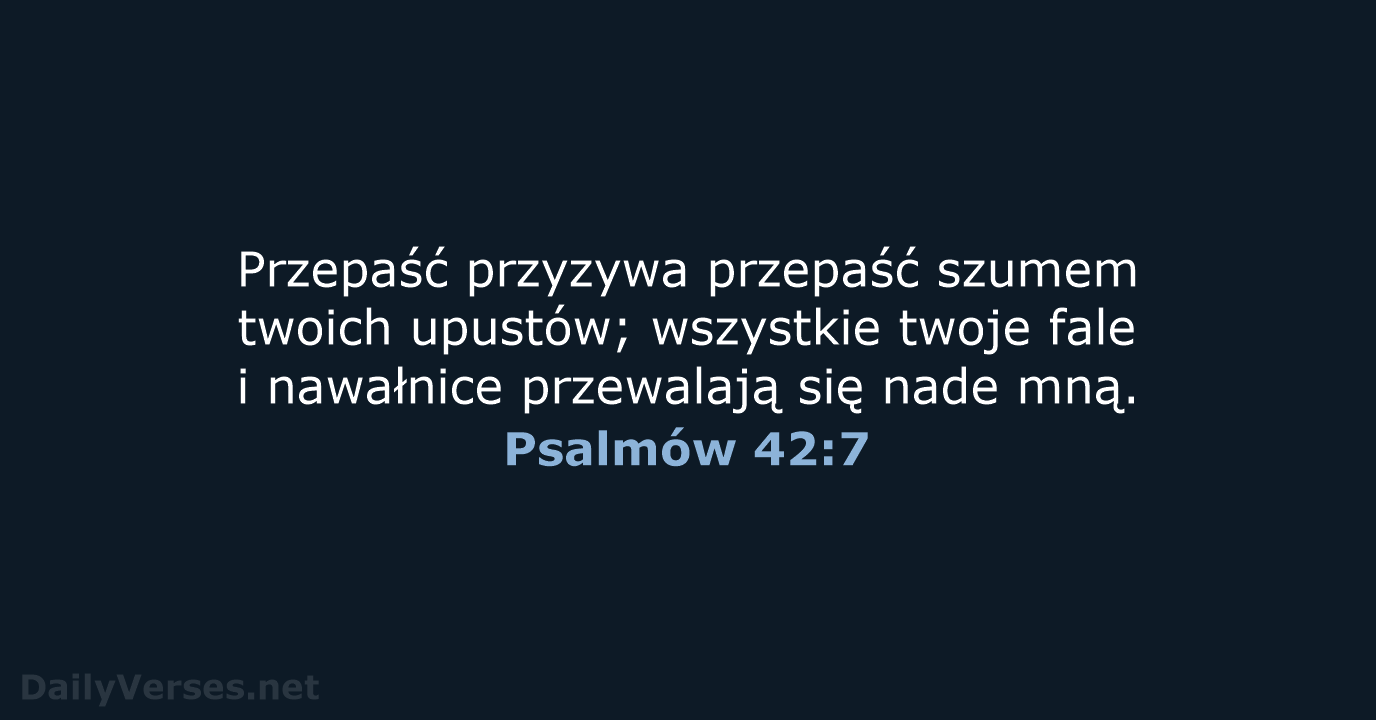 Psalmów 42:7 - UBG