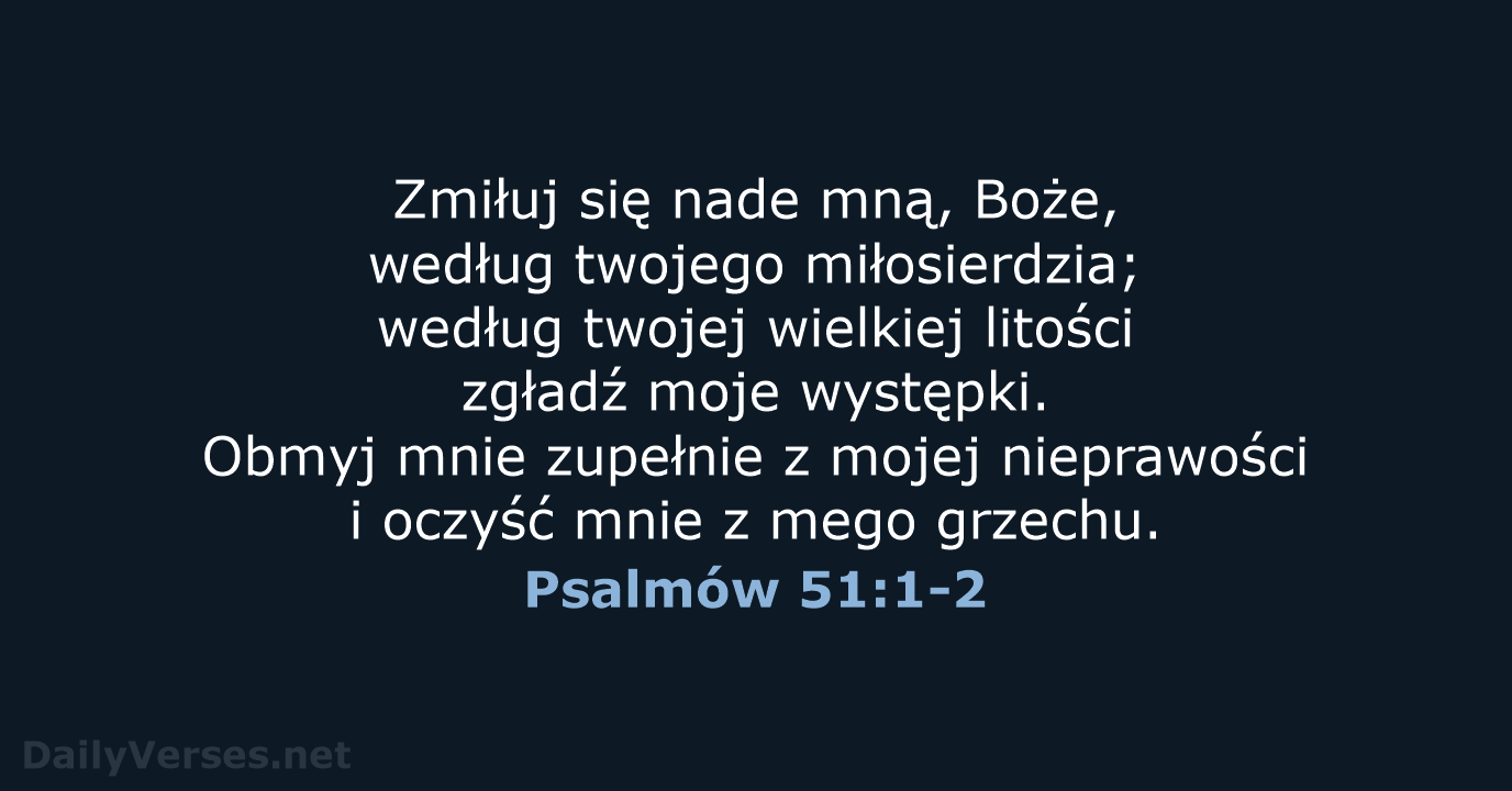 Psalmów 51:1-2 - UBG