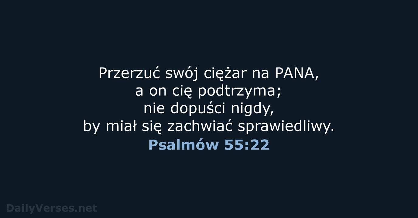 Psalmów 55:22 - UBG