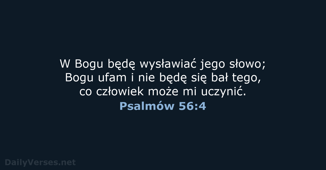 Psalmów 56:4 - UBG