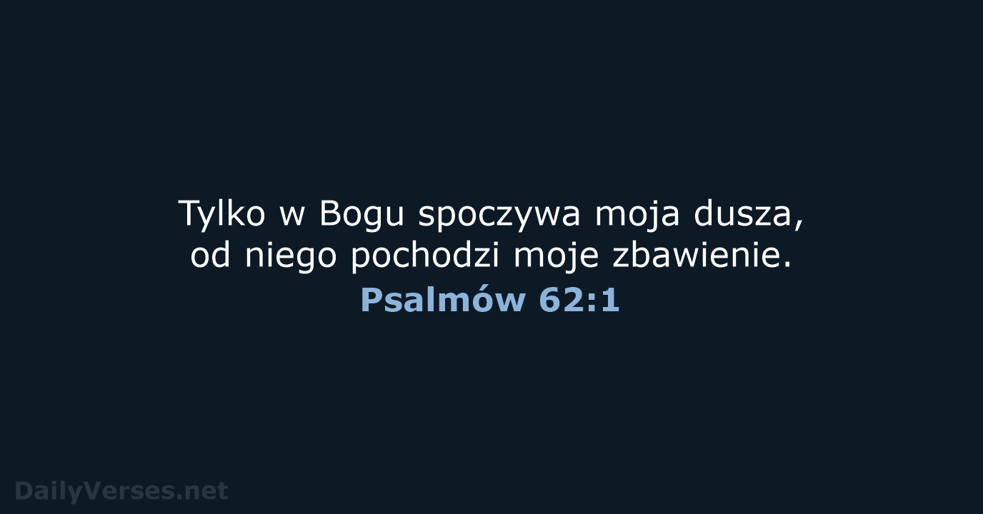 Psalmów 62:1 - UBG