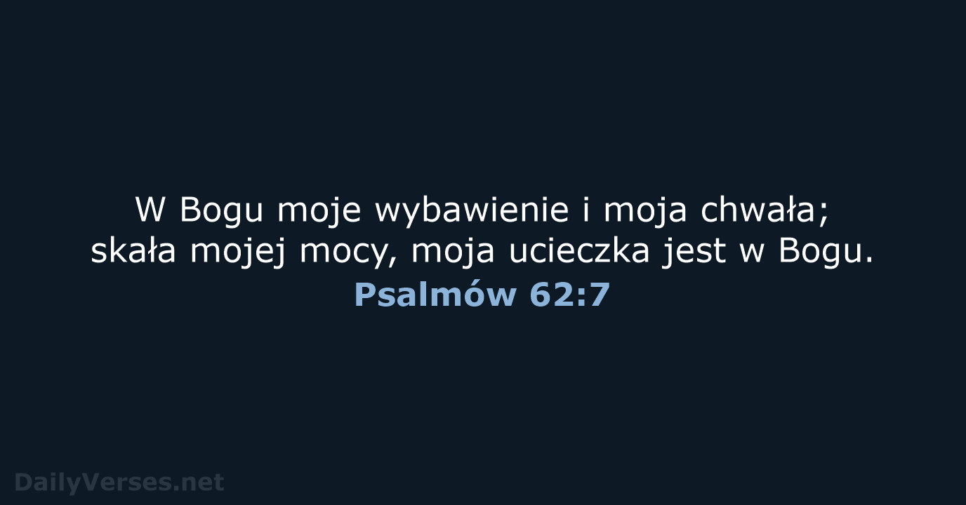 Psalmów 62:7 - UBG