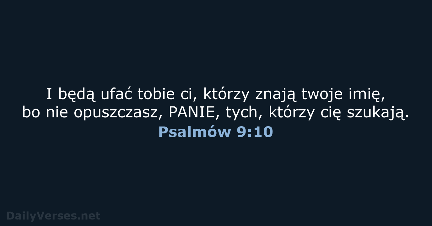 Psalmów 9:10 - UBG