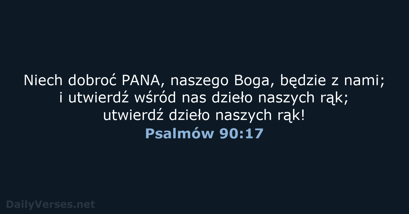 Psalmów 90:17 - UBG