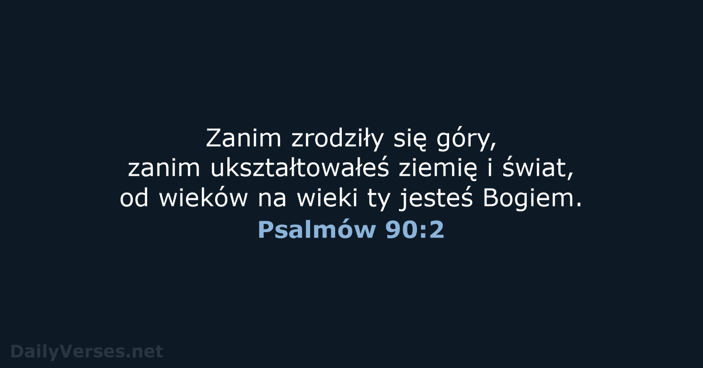 Psalmów 90:2 - UBG