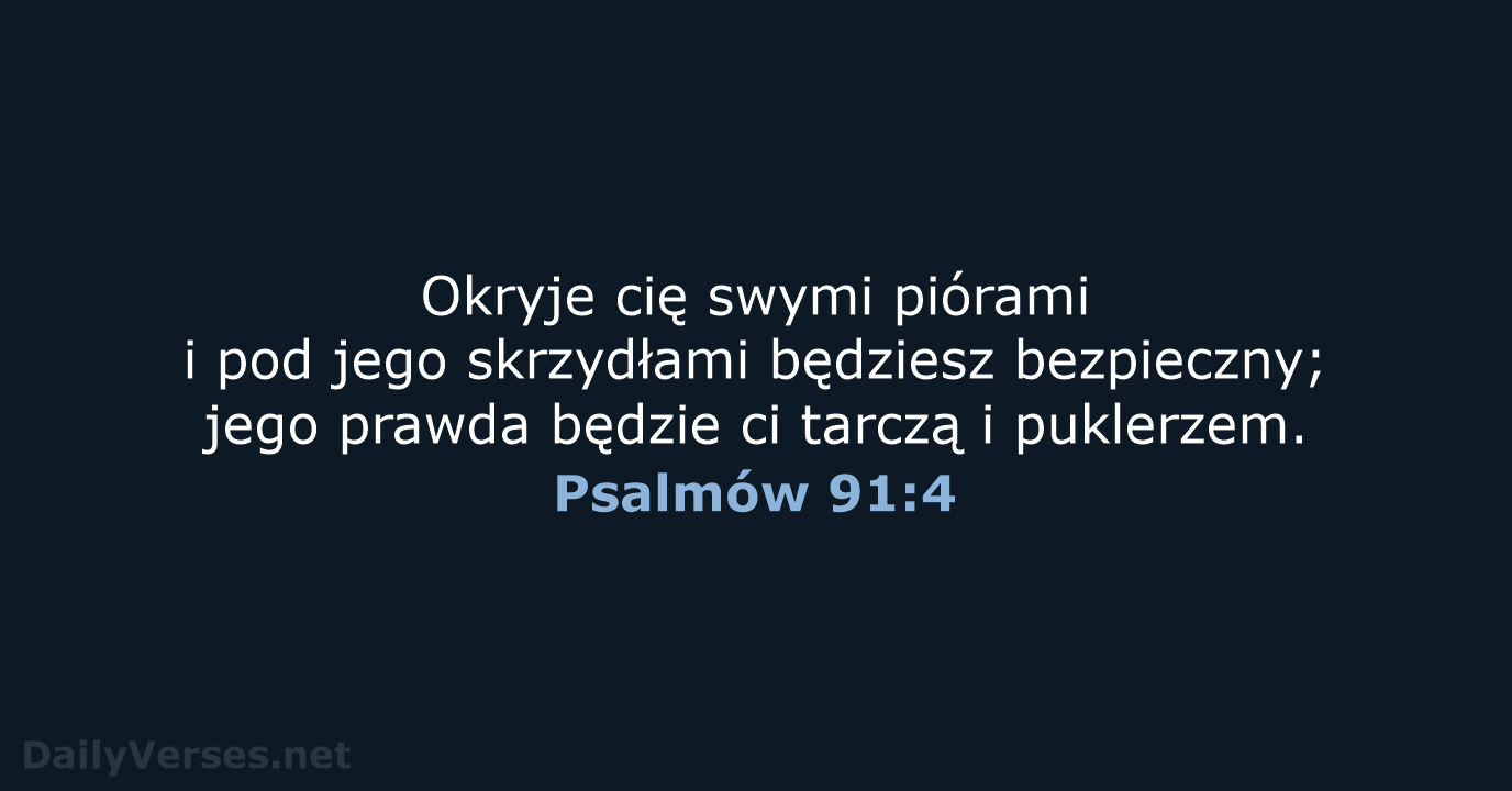 Psalmów 91:4 - UBG