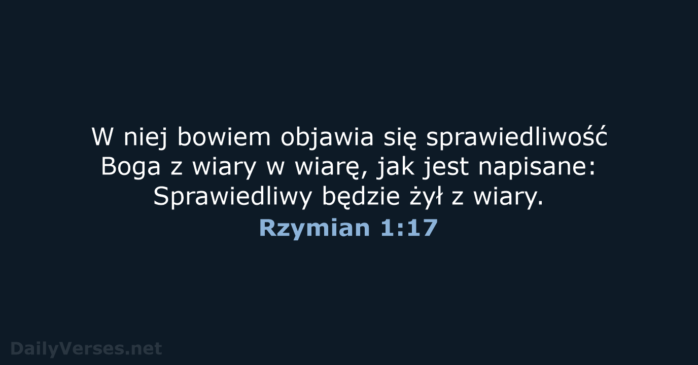 Rzymian 1:17 - UBG