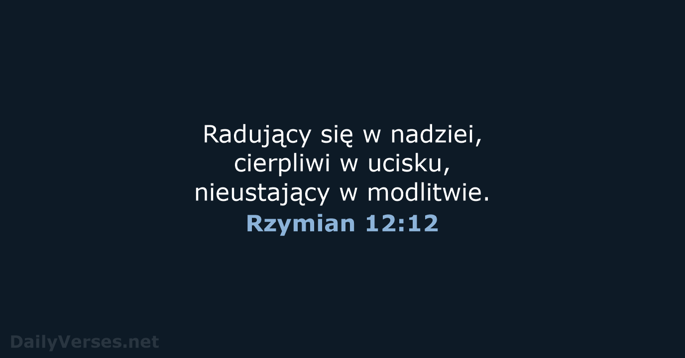 Rzymian 12:12 - UBG