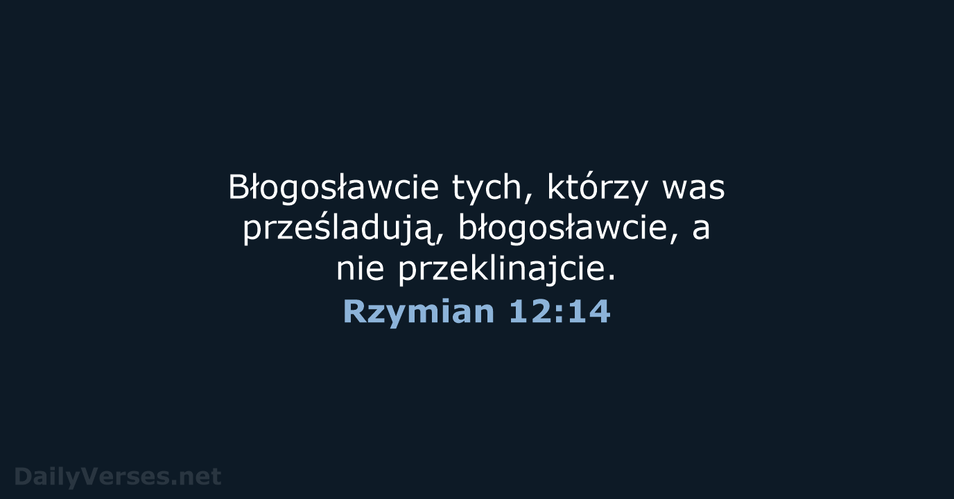 Rzymian 12:14 - UBG