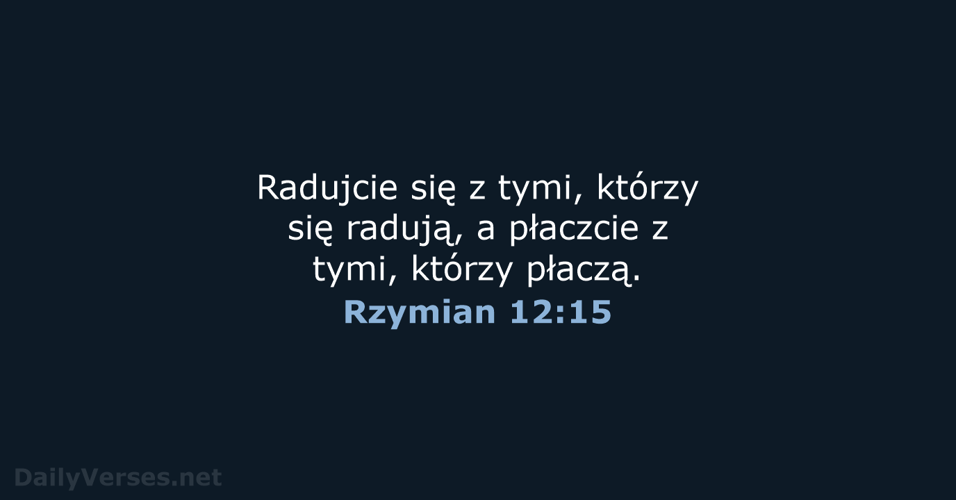 Rzymian 12:15 - UBG