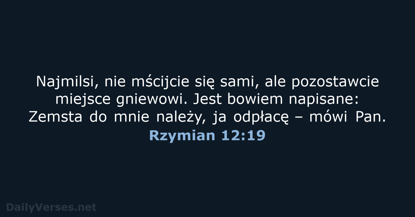 Rzymian 12:19 - UBG