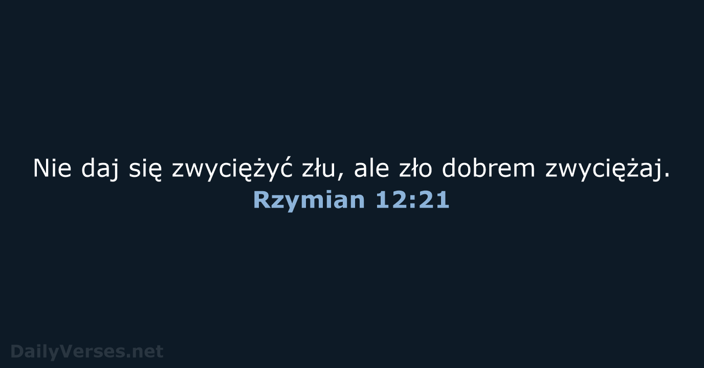 Rzymian 12:21 - UBG