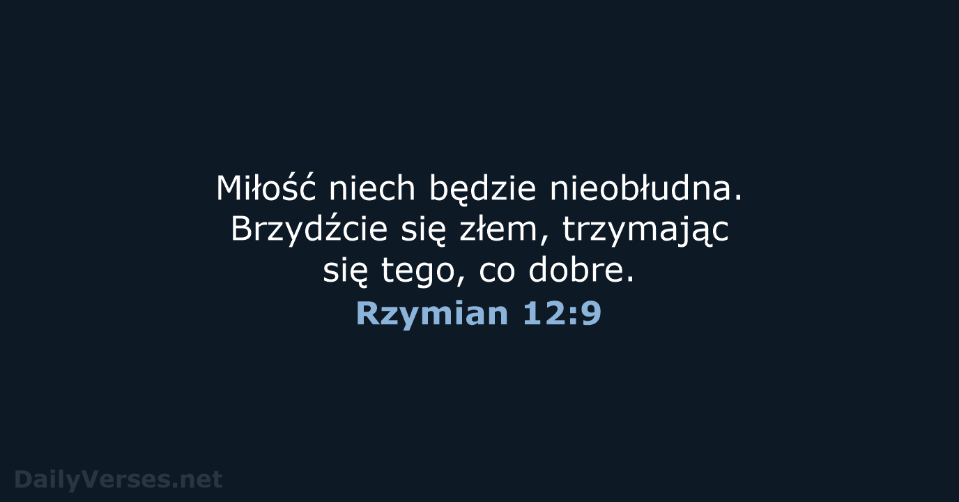 Rzymian 12:9 - UBG