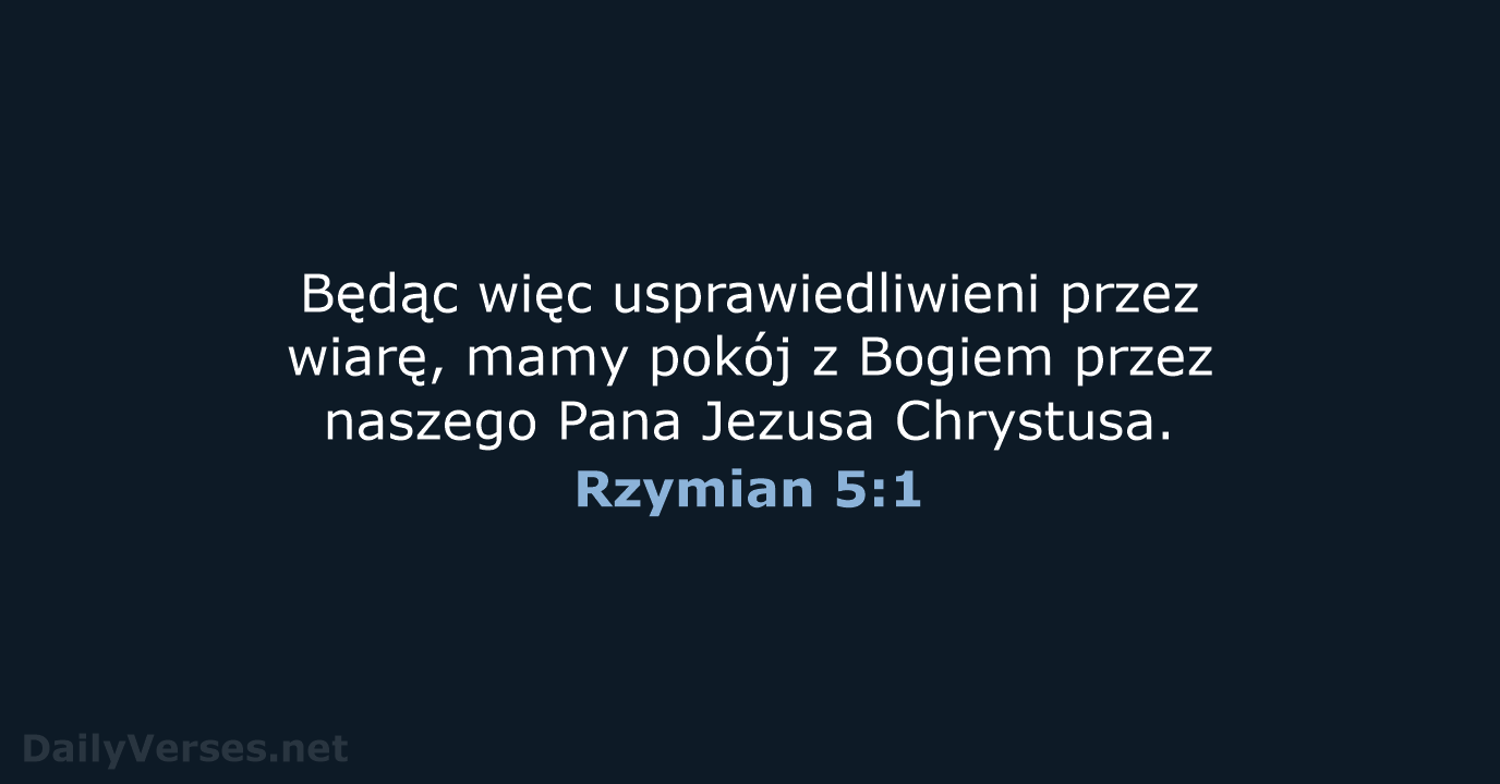 Rzymian 5:1 - UBG