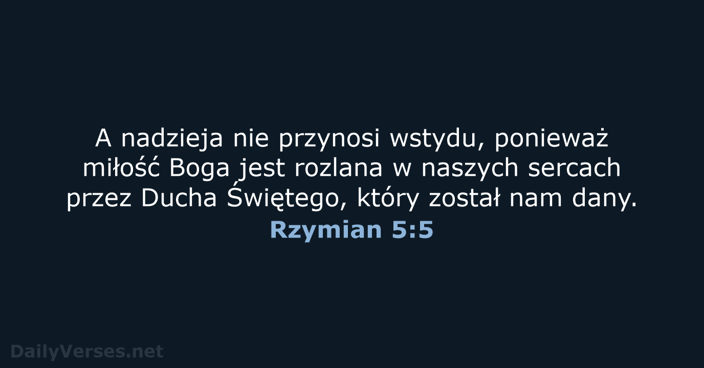 Rzymian 5:5 - UBG