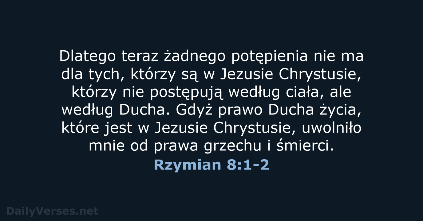 Rzymian 8:1-2 - UBG