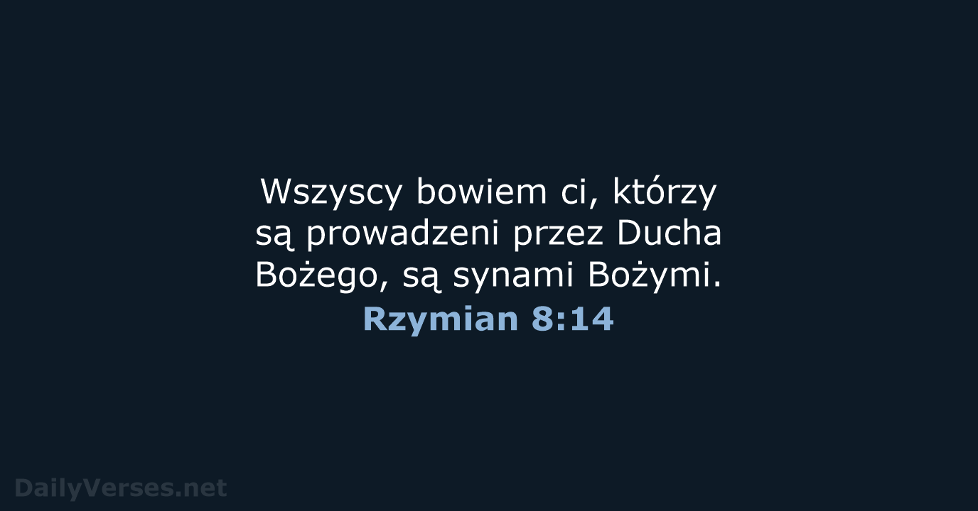 Rzymian 8:14 - UBG