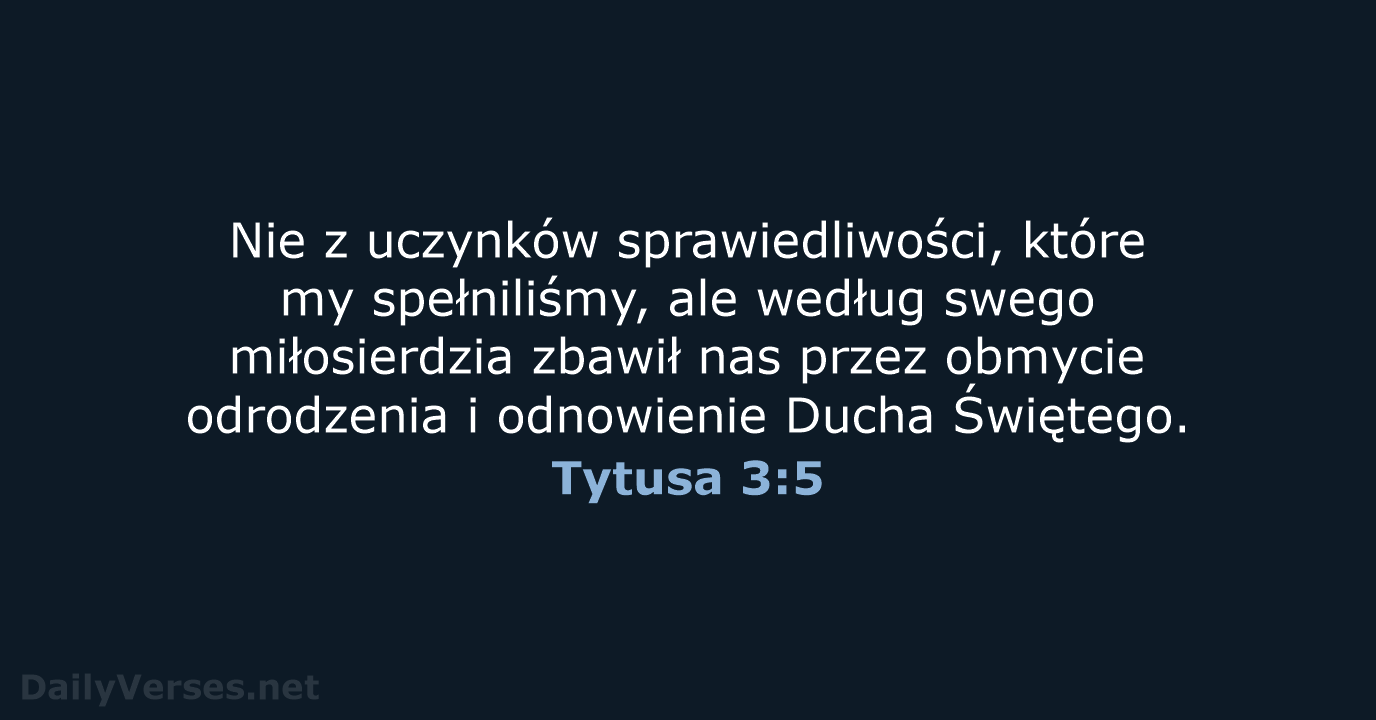 Tytusa 3:5 - UBG
