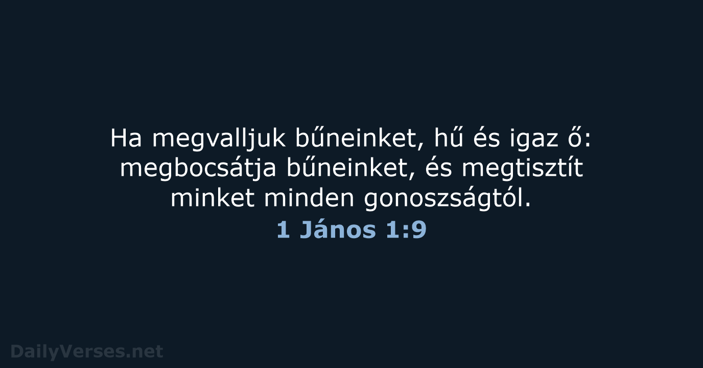 1 János 1:9 - UF