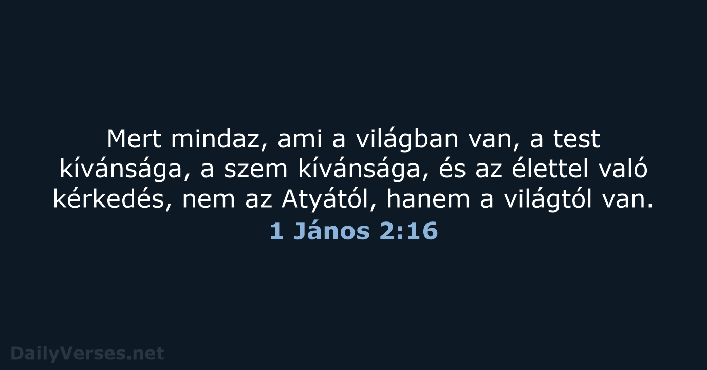 1 János 2:16 - UF