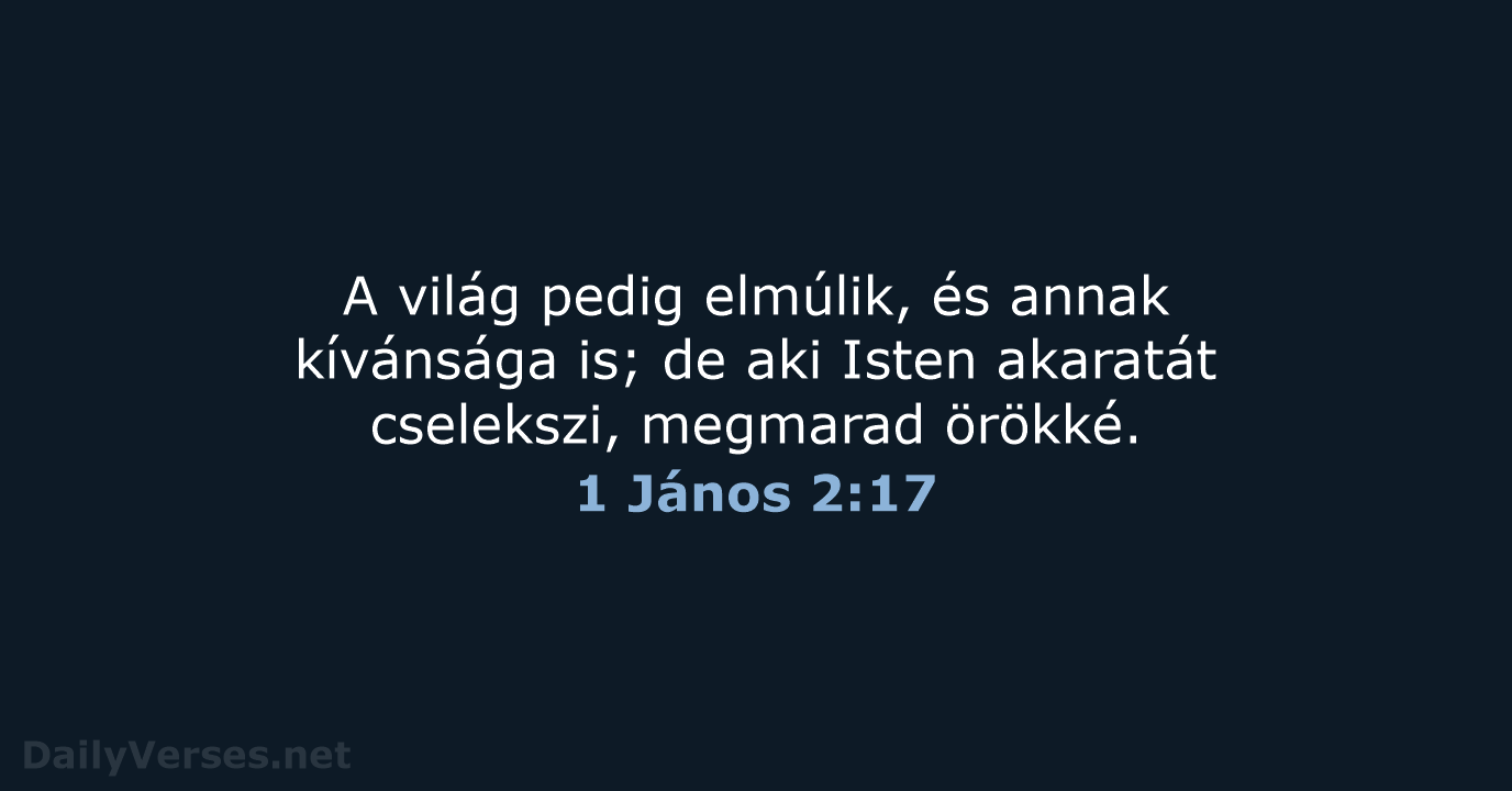 1 János 2:17 - UF