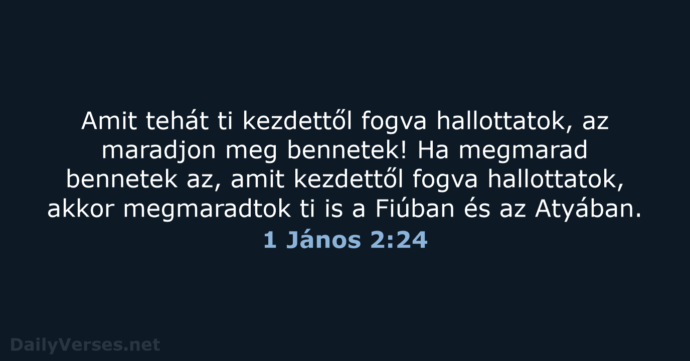 1 János 2:24 - UF