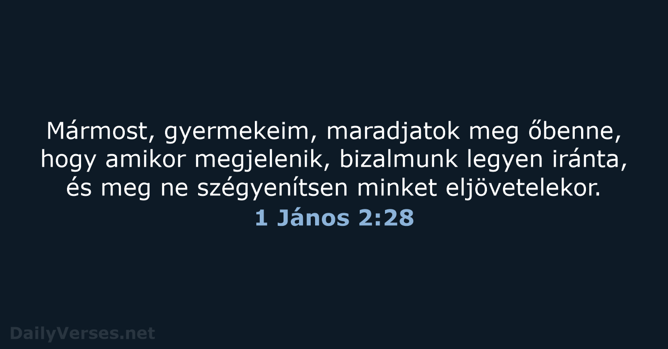 1 János 2:28 - UF