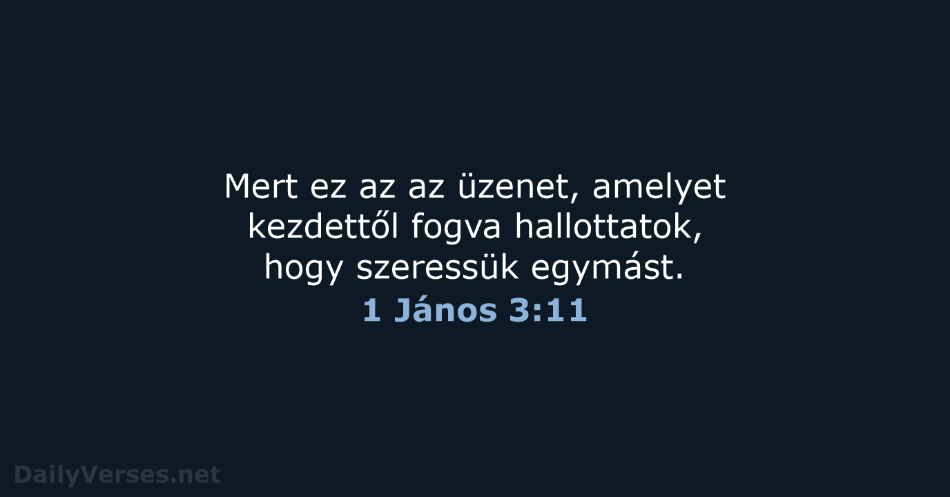 1 János 3:11 - UF