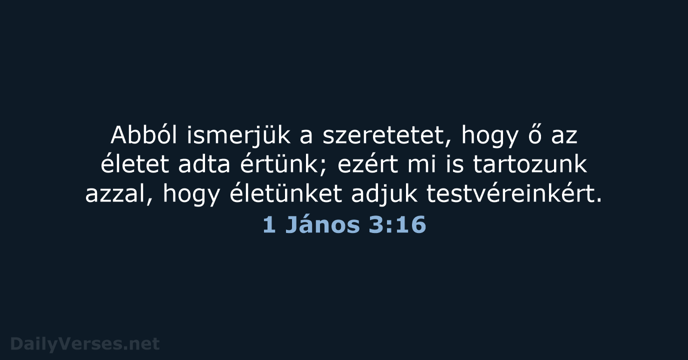 1 János 3:16 - UF