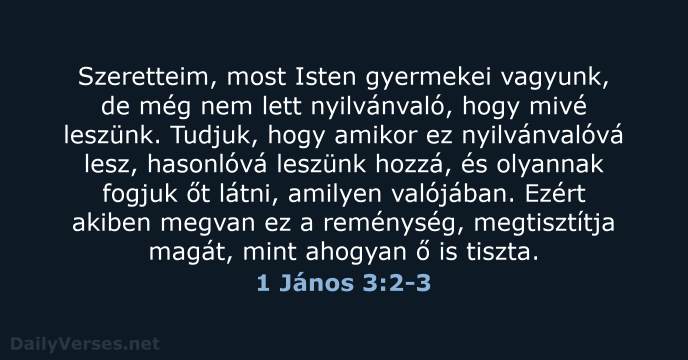 1 János 3:2-3 - UF