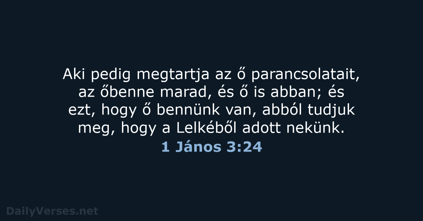 1 János 3:24 - UF