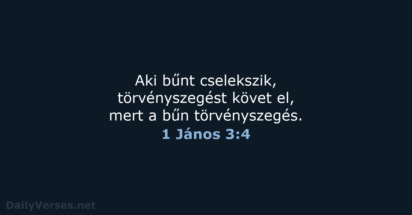 1 János 3:4 - UF