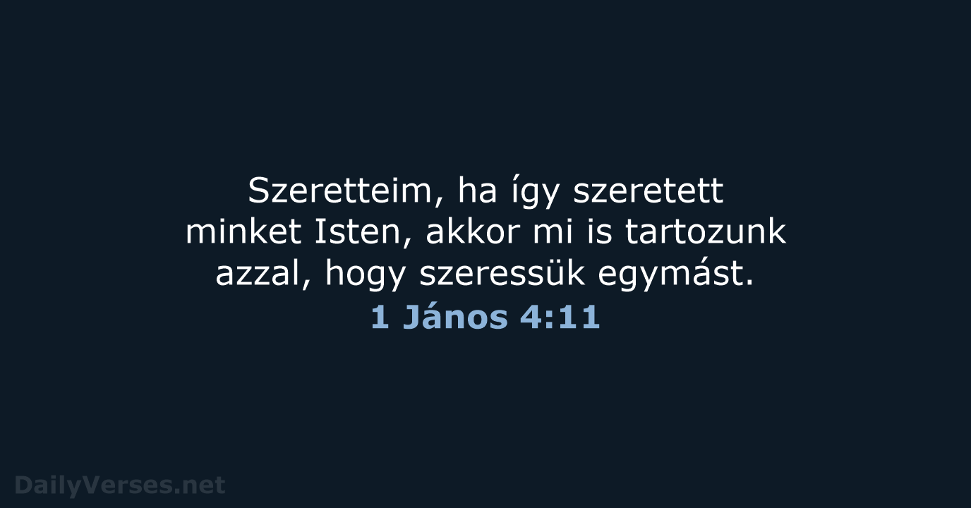 1 János 4:11 - UF