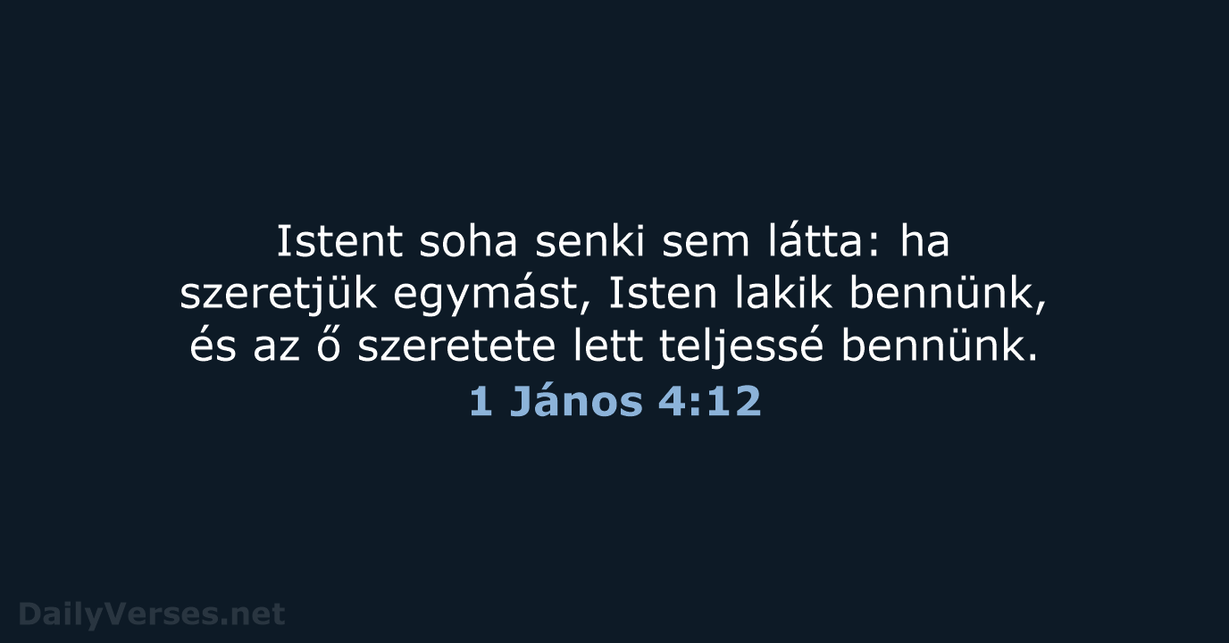 1 János 4:12 - UF