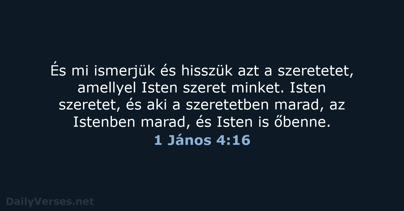 1 János 4:16 - UF