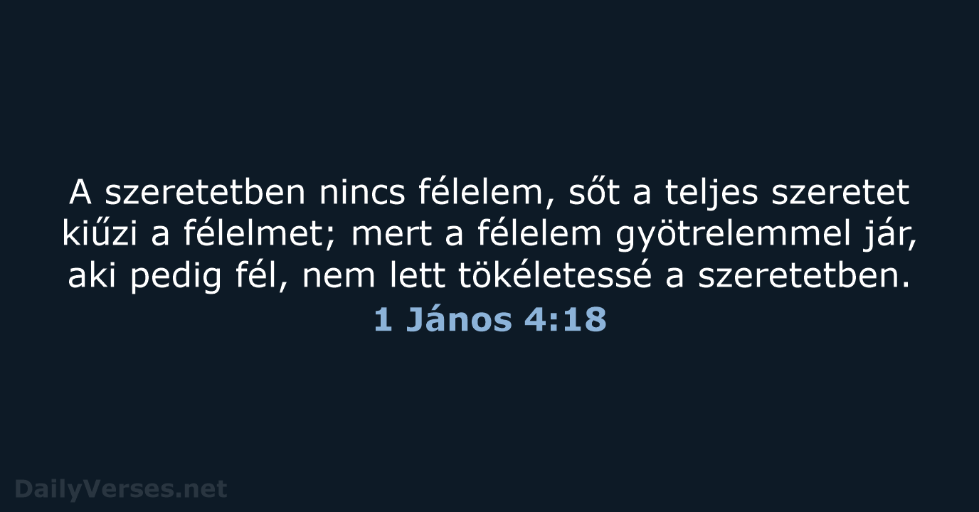 1 János 4:18 - UF