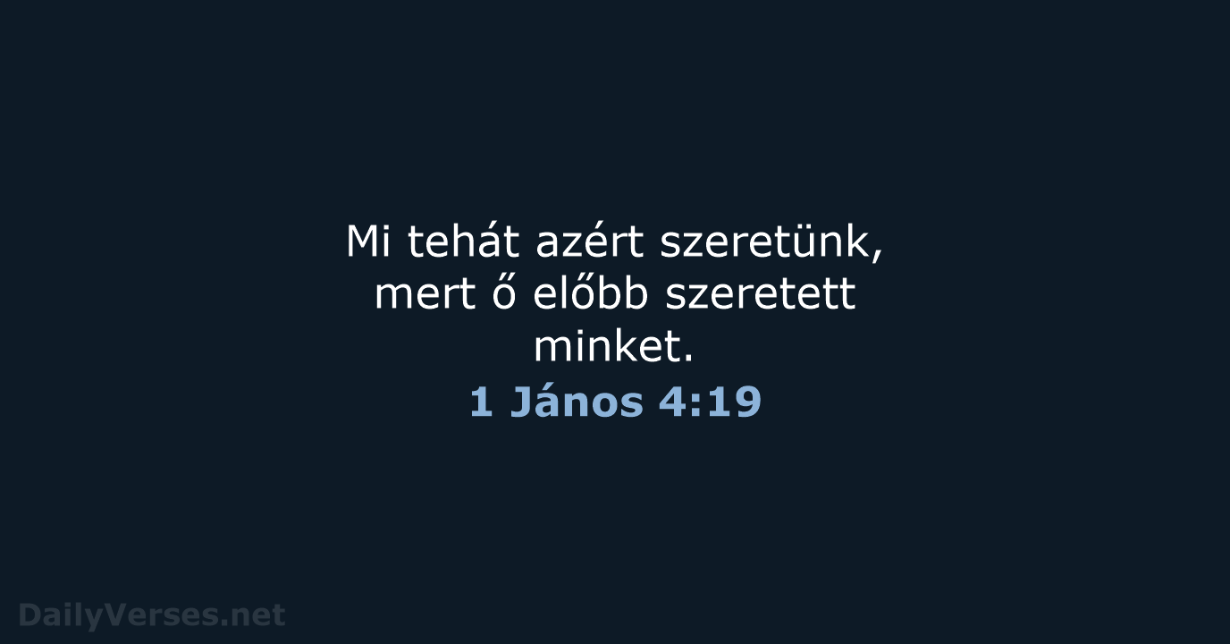 1 János 4:19 - UF