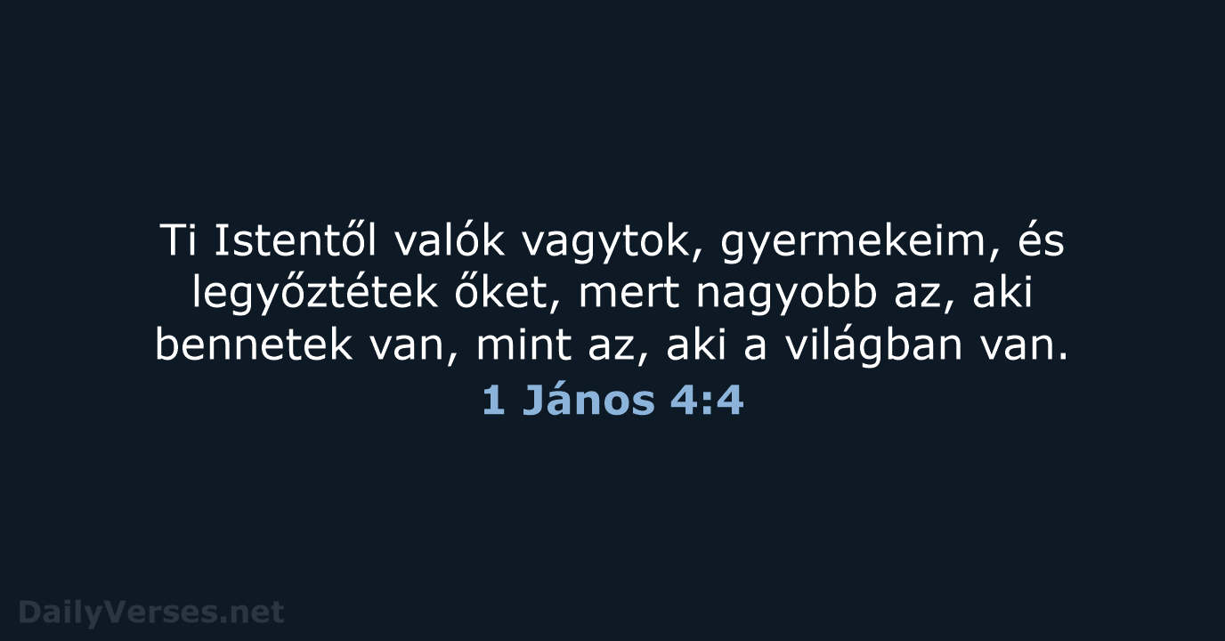 1 János 4:4 - UF