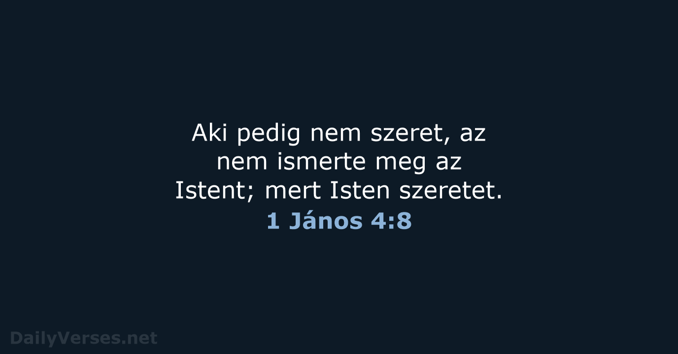 1 János 4:8 - UF