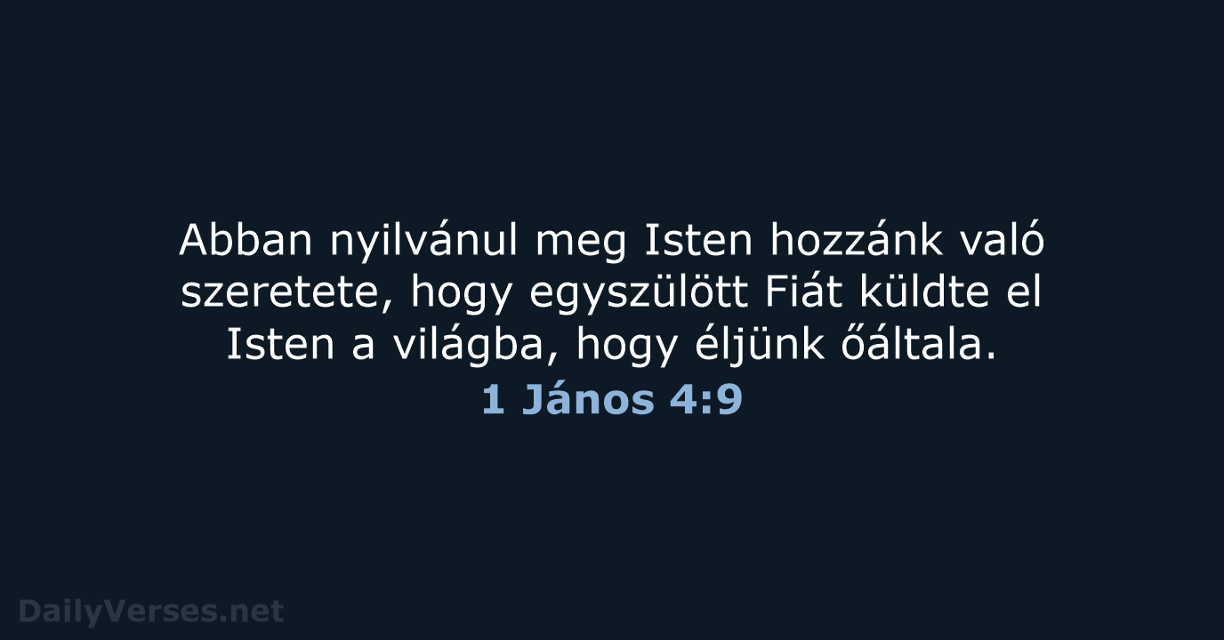 1 János 4:9 - UF