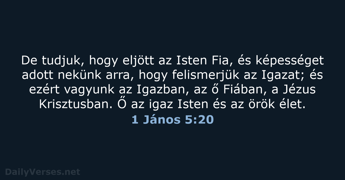 1 János 5:20 - UF